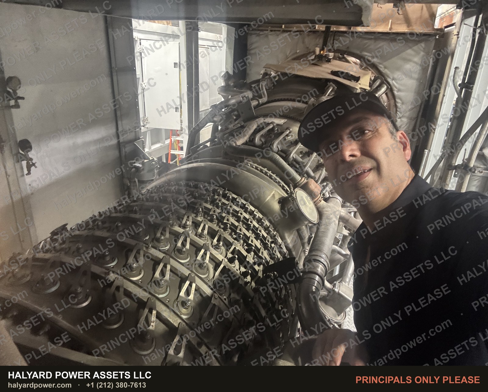 LM2500 gas generator, compressor section, inside the package